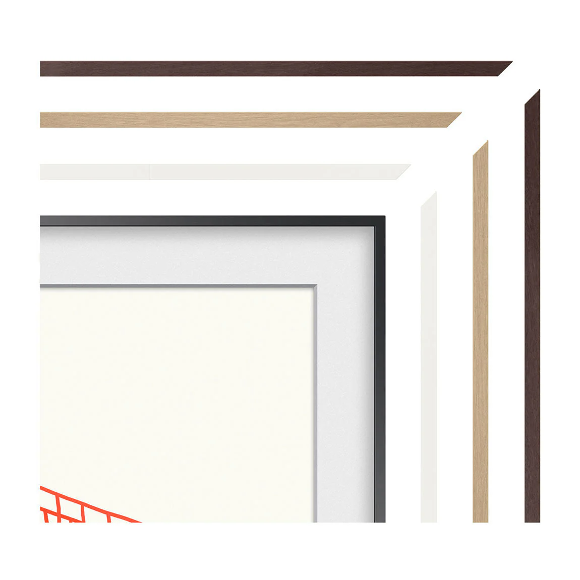 Samsung 65" Customizable Frame Bezel / Brown - Image 7